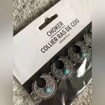 New in the bag Silver tone and Turquoise Choker Necklace Photo 4