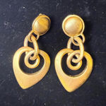 Vintage Gold Tone Heart Link Clip Photo 0