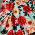 Unique Vintage 1950’s Mint & Red Floral Swing Skirt NWT | SMALL | Photo 2