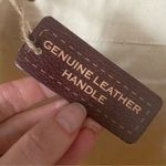 Elephant 100% Cotton Canvas Tote Bag with Gold Leather Handles New with Tags Photo 4