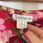 Vintage 90s bright floral wrap skirt Red Size 14 Photo 3