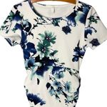 Pinkblush  Women’s Maternity Dress Size Small / Watercolor Fitted Floral Photo 2