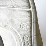 Ecco  White Ice Gray Leather Ballet Flat Women’s Size 9 Spring Flats Comfort Shoe Photo 2