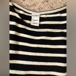 Old Navy woman’s black and white stripe dress size medium Photo 1