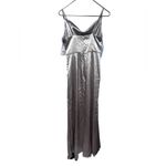 Birdy Grey Lydia Sexy Full Length Draped Dress Taupe Small NWT Photo 8