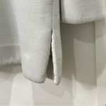 Max Mara  Leisure Tunic Top Long Sleeve V Neck Jersey Gray Zip Medium Quiet Luxury Photo 3