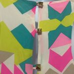 Britt Ryan  Parade Silk Shift Dress‎ Size XS Bright Abstract Photo 5