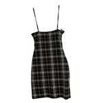 SheIn  Black & White Plaid Spaghetti Strap Mini Dress S short casual festival Photo 1
