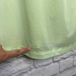 Vintage Nancy King Short Nylon Satin Nightgown Mint Green Size M Floral Collar Size M Photo 2