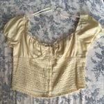 Isabelle's Cabinet Isabelle’s Cabinet Yellow Lace Trimmed Top Photo 0