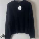 Black Ribbed knit long sleeve Sweater/Top Size XL Photo 5