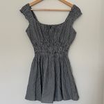 Gap NWT  Black and White Gingham Mini Dress small petite Photo 2