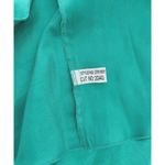 Jonathan Martin VTG Y2K  Dress emerald green silk black sheer mesh polka dot SZ 6 Photo 6