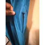 Vanity Fair  Vintage Teal Maxi Dress Womens 14 Long Sleeve Modest Prairie Pockets Photo 6