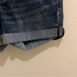 Apt. 9  Stretch Acid Wash Dark Denim Mid Rise Cuffed Midi Short Size 8 Photo 3