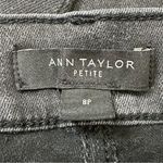 Ann Taylor  The Skinny Light Washed Black Denim Lace-Hem Ankle Jeans, Size 8P Photo 8