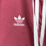 Adidas Women’s Pink and White 3 Stripes Athletic Athleisure Leggings Photo 1
