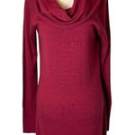Tommy Bahama  Dress Women Medium‎ Red Cowl Neck Wool Blend Knit Sweater Dress Photo 0