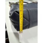 Michael Kors  Navy Blue Chain Shoulder Tote Bag Gold Accents Photo 9