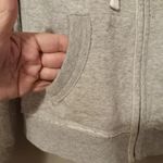 Aeropostale AERO  NY M Full  Front Zip Hoodie Sweatshirt Jacket in Gray White Photo 5