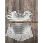 ZARA  W Collection Black White Striped  Top Layered Look Women's Size M Cotton Photo 2