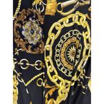 Gold Medallion Chain Baroque Print Jumpsuit Playsuit Stretchy Lightweight Sz L Size L Photo 7