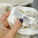 Marine layer Robin Textured Crewneck Sweater Ivory Size M EUC Photo 3