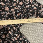 Cupshe  Dress Womens Medium Mini Black Floral Mock Neck Dancing Queen Long Sleeve Photo 6