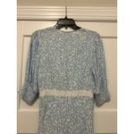 Target RIXO Puff Sleeve Light Blue Floral Maxi Dress Women’s Size 10 Feminine Photo 5