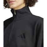 Adidas Sweatshirt Womens Large Black All SZN QZ Pullover Athletic Sport IX3811 Photo 2
