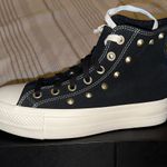 Converse Ctas Hi Lift Black Suede Studs Women's Platform Sneakers Photo 0