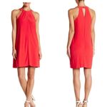 Cynthia Steffe  Dress Womens Small Halter‎ Shift Red Keyhole Party S $178 New Photo 1