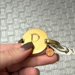 Top Shelf “Penny for Your Thoughts” Brass Bangle Bracelet – Letter P Gold Photo 3