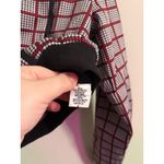 Wild Honey Women's Plaid Bomber Jacket Black Red White Zip Up Casual Size S Photo 2