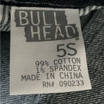 Women’s Bull Head Laguna Bootcut Jeans Distressed Dark Wash‎ Size 5 Short Blue Photo 8