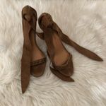 Ulla Johnson Brown Studded Heels Suede Bianca Sandals 37 Photo 2
