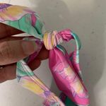 Gianni Bini GB Purple Tropical Bikini Top Medium Photo 4