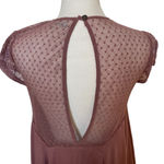 Urban Outfitters Dress Mini Lace Swing Trapeze Boho Mauve, Kimchi Blue, Small Photo 9