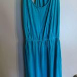 Old Navy Teal blue Size Small Stretchy Dress with Cinched Waist. Photo 5