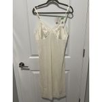 Vanity Fair Vintage 80s Nylon Full Slip Gown Lace Bodice Cream Sz 38 NWT Photo 0