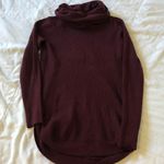 Cyrus Maroon Cowl Turtleneck Sweater Photo 1