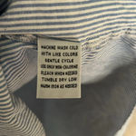 Cabin creek Vintage Fall Farm Embroidered Button Down Shirt Pinstripe Denim Cow Pumpkin Barn Photo 5