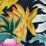 Robert stock Vintage 80’s Ltd 100% Silk Tropical Floral Print Jacket Size Large Photo 8
