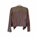 Anthropologie Edyson Leather Look Waterfall Cardigan Soft Jacket Size Medium Photo 1