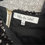 Sofie The Label Black & White Houndstooth Sequins Velvet Bow Mini Dress Size S Photo 7