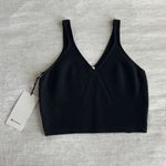 Lululemon  Ribbed Knit Cropped Tank Top Black Photo 1