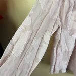 Wilfred Aritzia  Lourdes Women's Pink Floral Sheer Long Sleeve Blouse Size Medium Photo 5