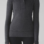Lululemon  THINK FAST PULLOVER FITTED SWEATER SPACE DYE BLACK GRAY WOMENS 6 Photo 0