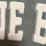 ANINE BING Size L Tyler Oversized Sweatshirt Crewneck Chenille Letters FLAWED Photo 2