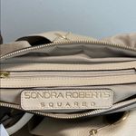 Sondra Roberts  Squared | Stone Vegan Leather Tote Satchel Shoulder Bag Photo 6